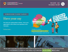 Tablet Screenshot of intranet.birmingham.ac.uk
